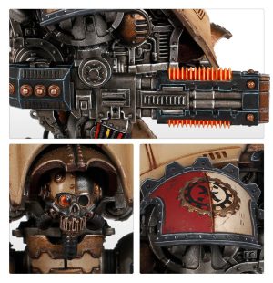 Mechanicum Knight Moirax with Volkite Veuglaire and Gyges Siege Claw