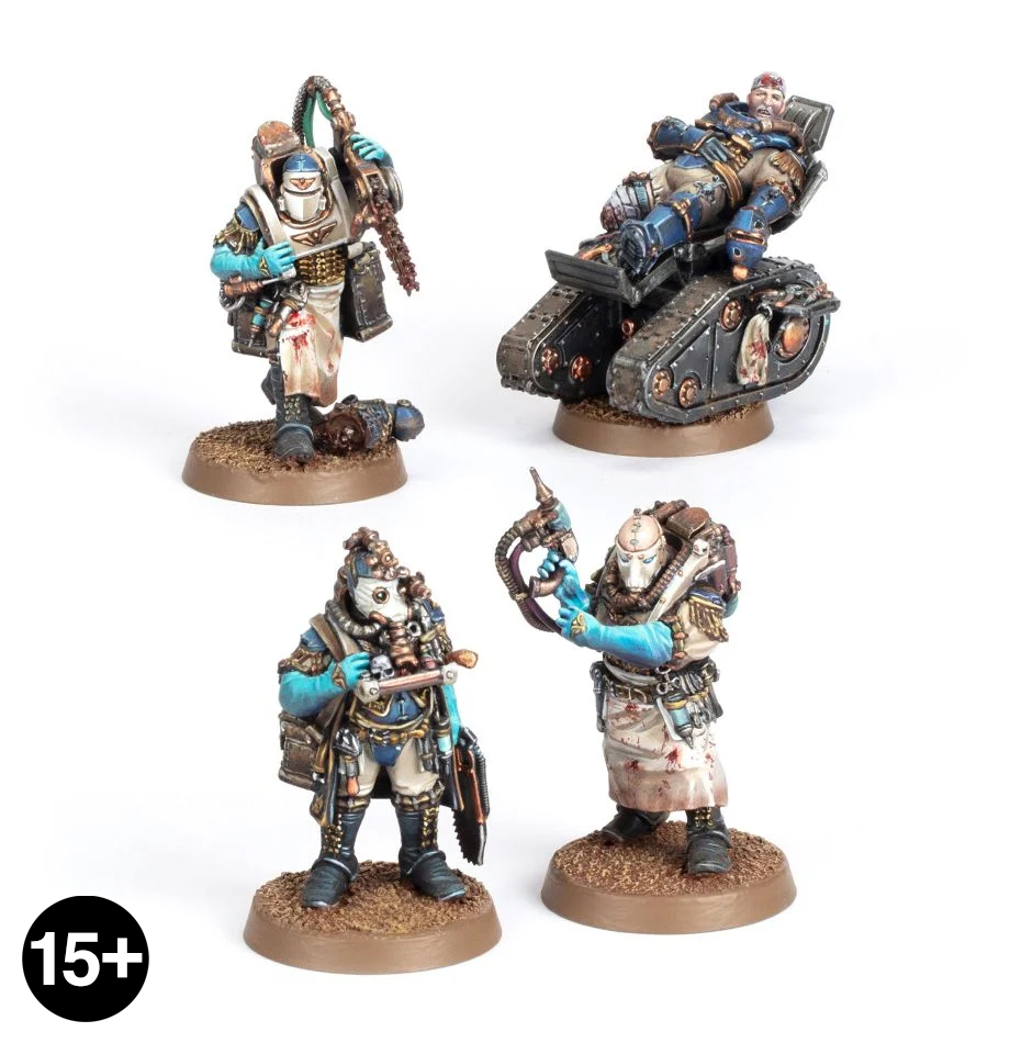 Solar Auxilia Surgeon-Primus Aevos Jovan & Medicae Orderlies