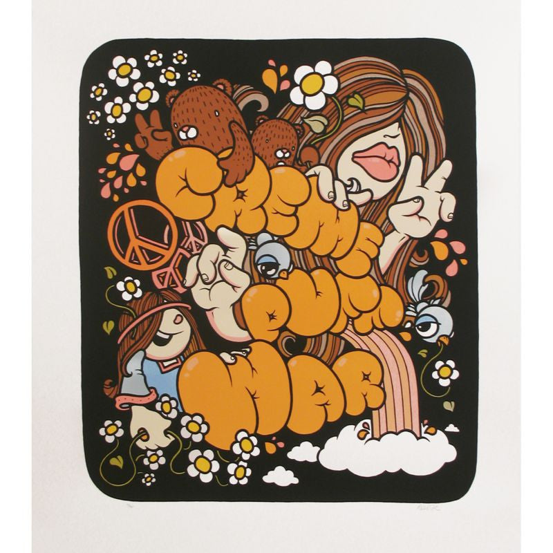 Creme Not Cream Screenprint by Mike Budai