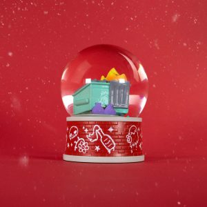 Dumpster Fire Snow Globe